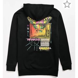 Vitriol Archie Oversized FZ Black Hoodie
